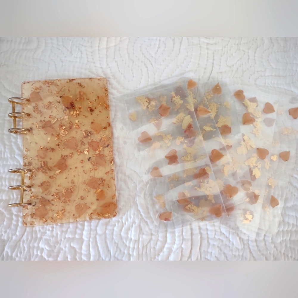 Rose Petals and Gold Leaf A6 Cash Envelope System